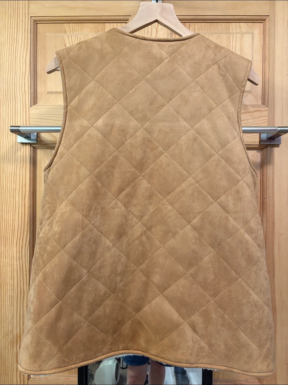 Reversible Faux Suede Vest Cosmos by Z Supply Sz M - Picture 6 of 6